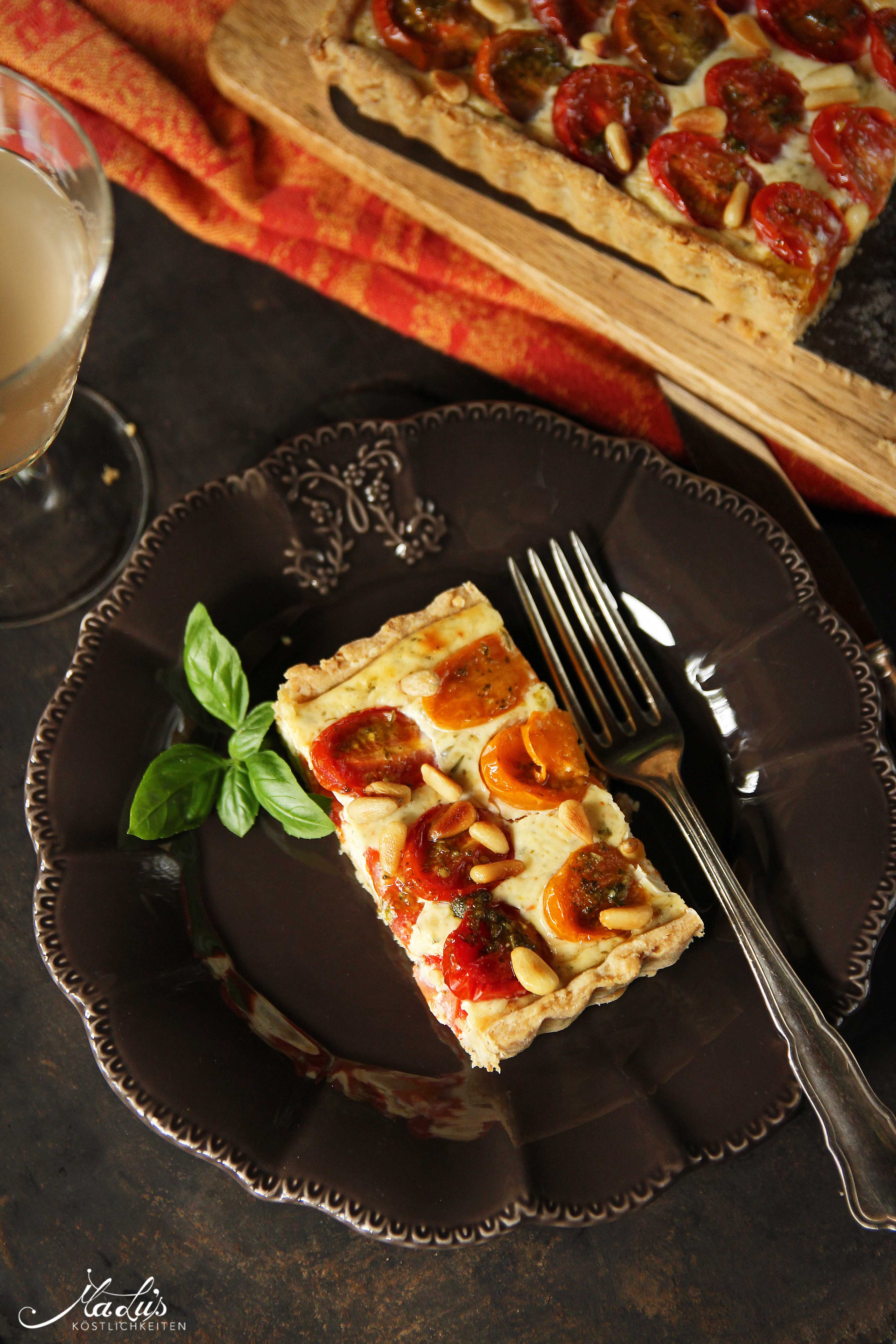 Tomaten Cheesecake Tarte