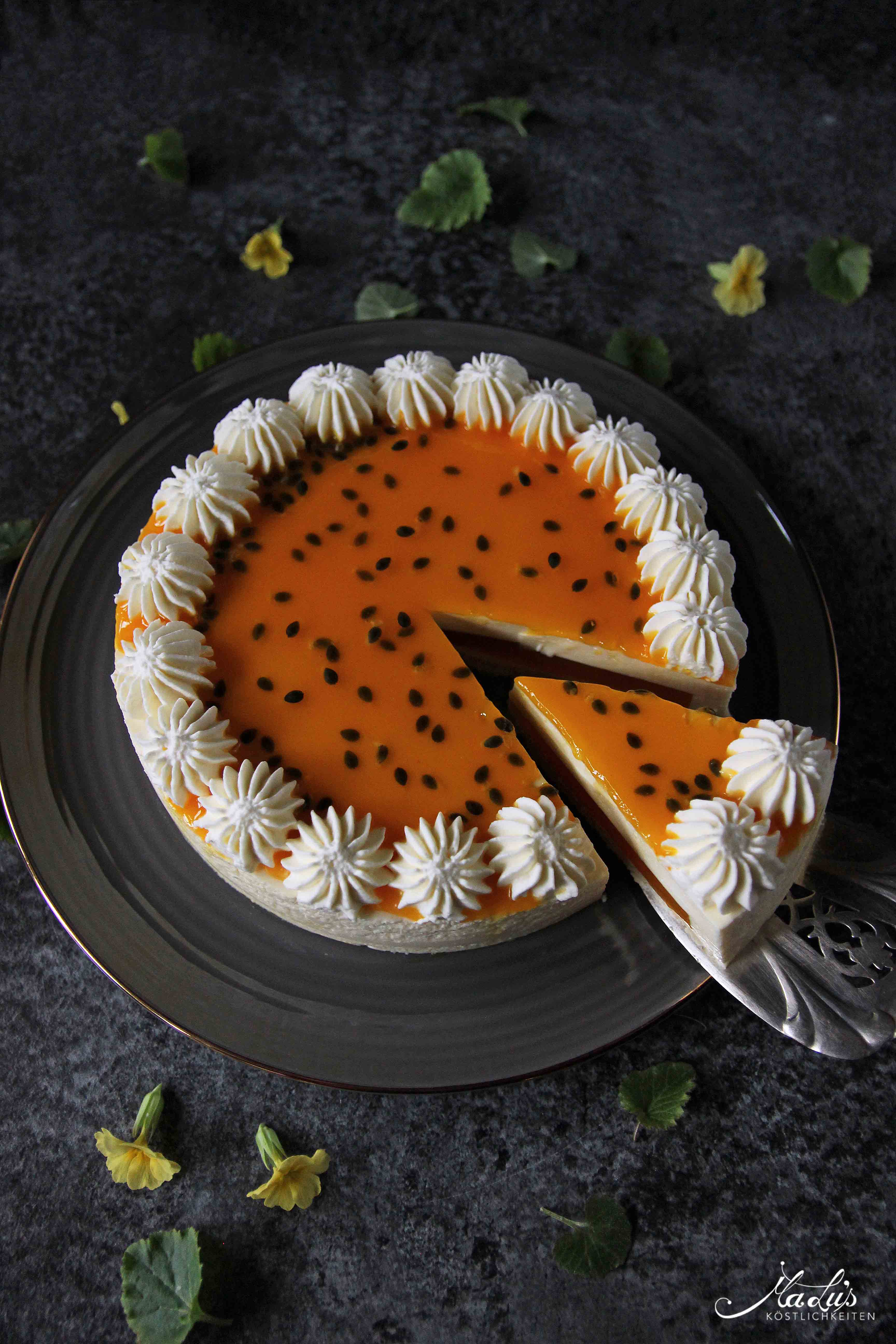 Fruchtig leichter Maracuja Cheesecake | Maren Lubbe