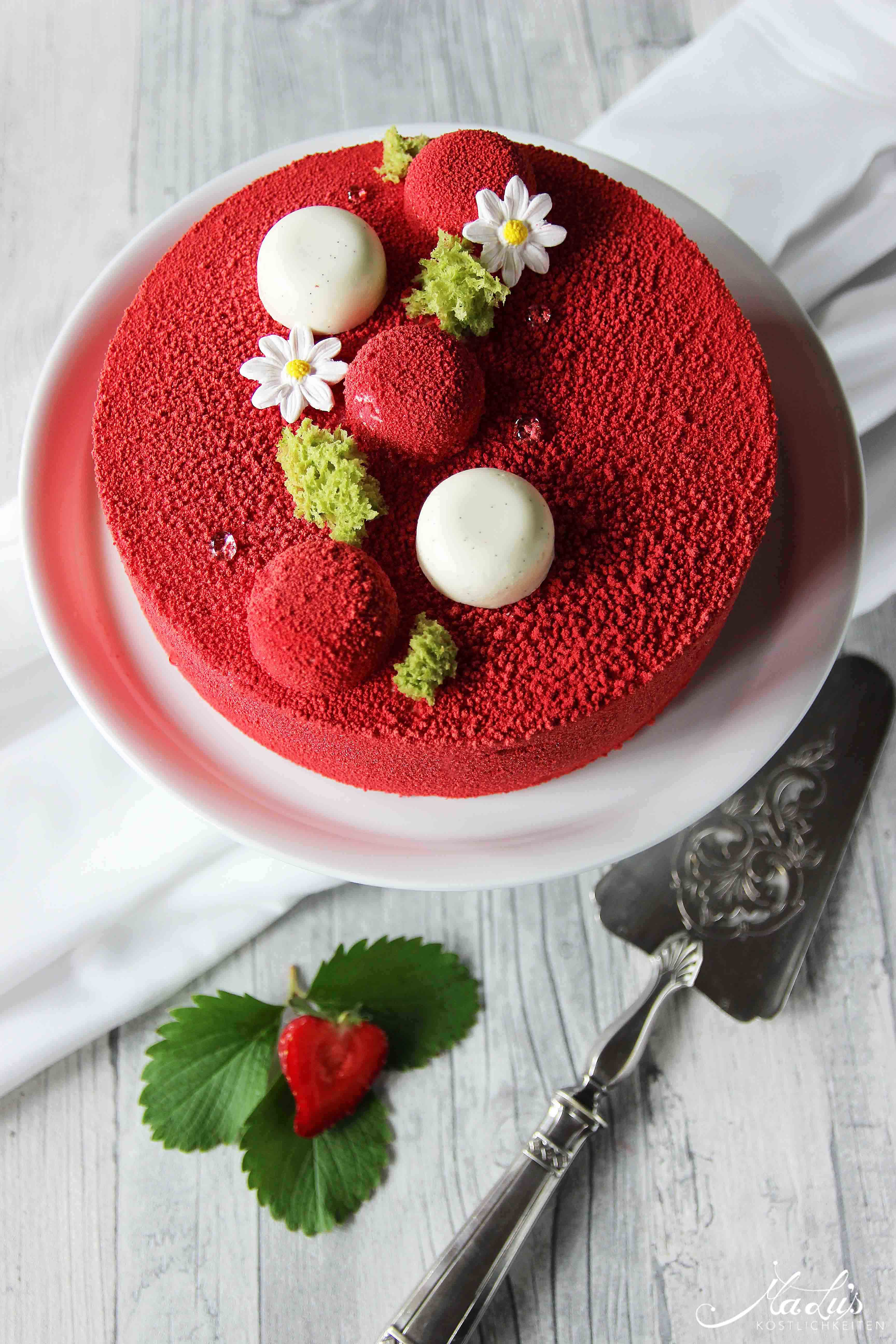 Erdbeer-Vanille Torte - Fraisier de Cyril Lignac