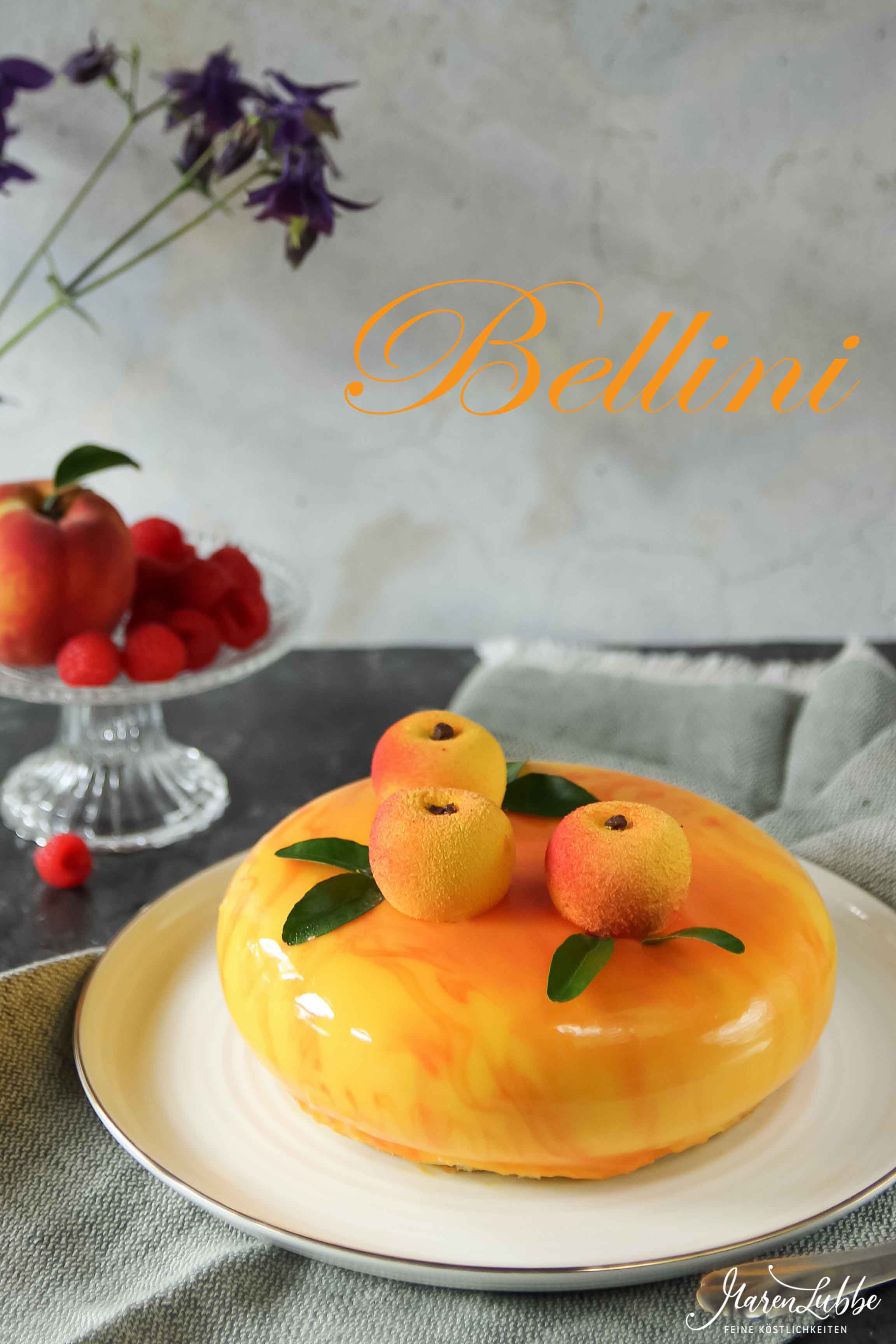 "Bellini" - Pfirsich-Himbeer Torte