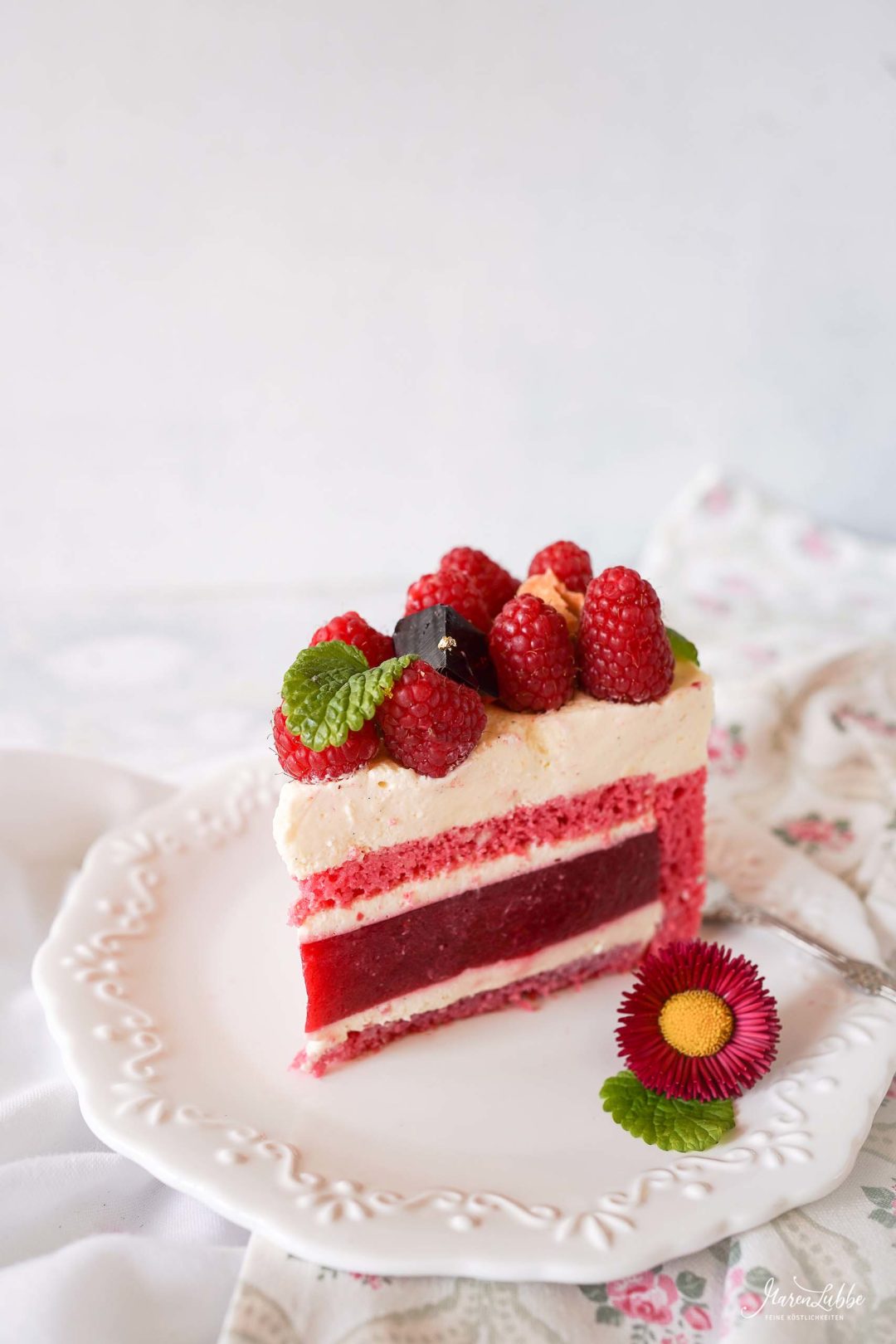 Himbeer-Vanille Torte zum Muttertag - Maren Lubbe - Feine Köstlichkeiten