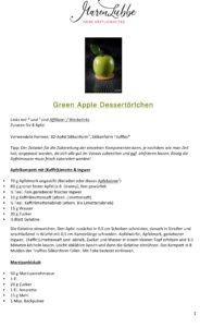 Green Apple Desserttörtchen Rezeptdruck