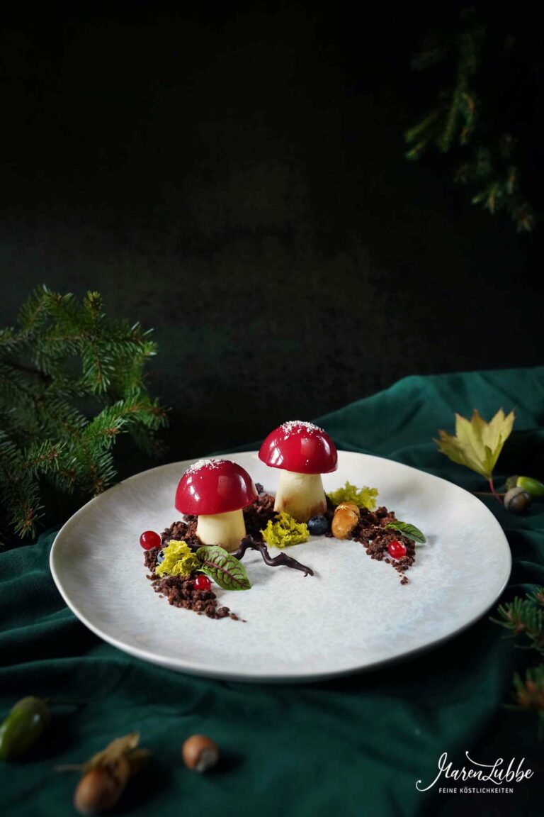 Dessertteller - Süße Pilze im Herbst - Maren Lubbe - Feine Köstlichkeiten