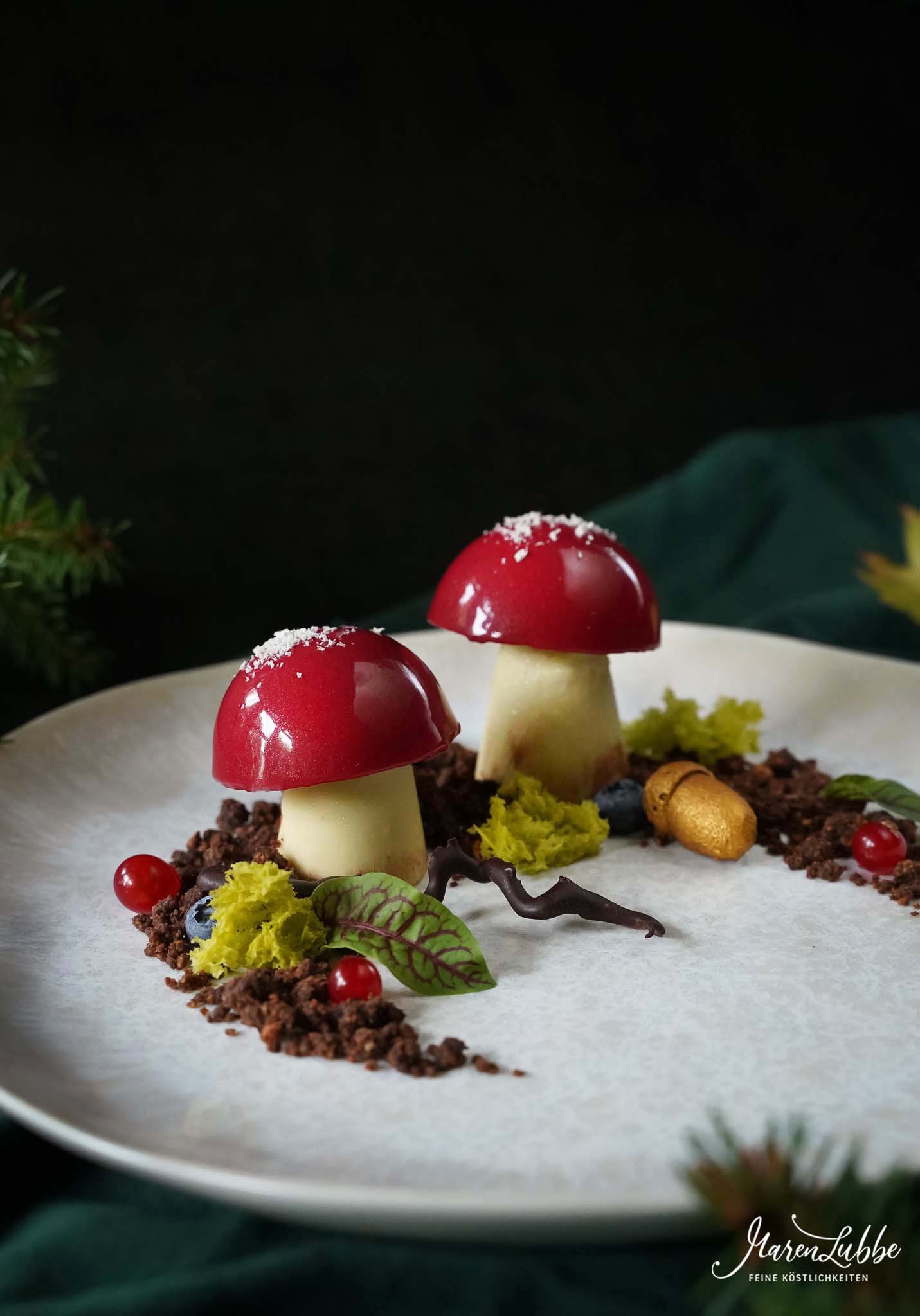 Dessertteller - Süße Pilze im Herbst