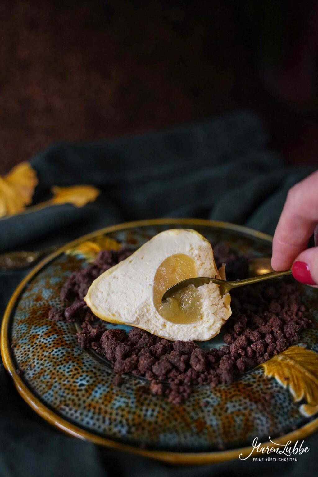 Die Birne - Desserttörtchen auf Schokocrumble - Maren Lubbe - Feine ...