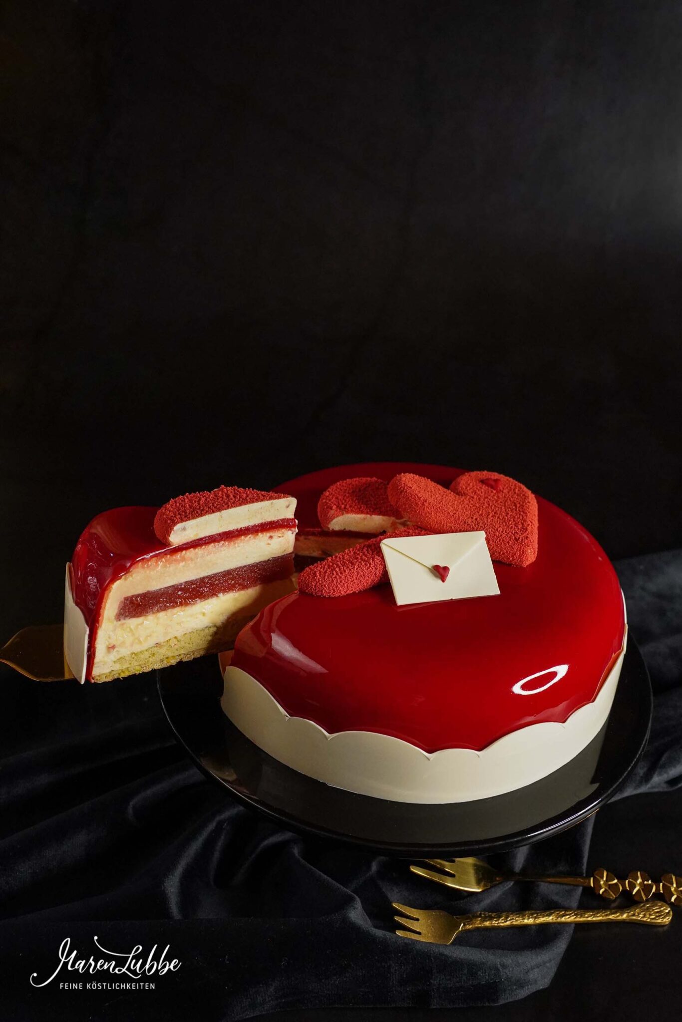 Valentinstorte &amp;quot;Love letter&amp;quot; - Maren Lubbe - Feine Köstlichkeiten