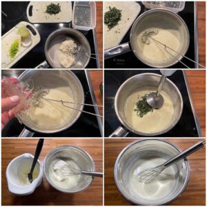 Frischkäsemousse mit Limette & Minze