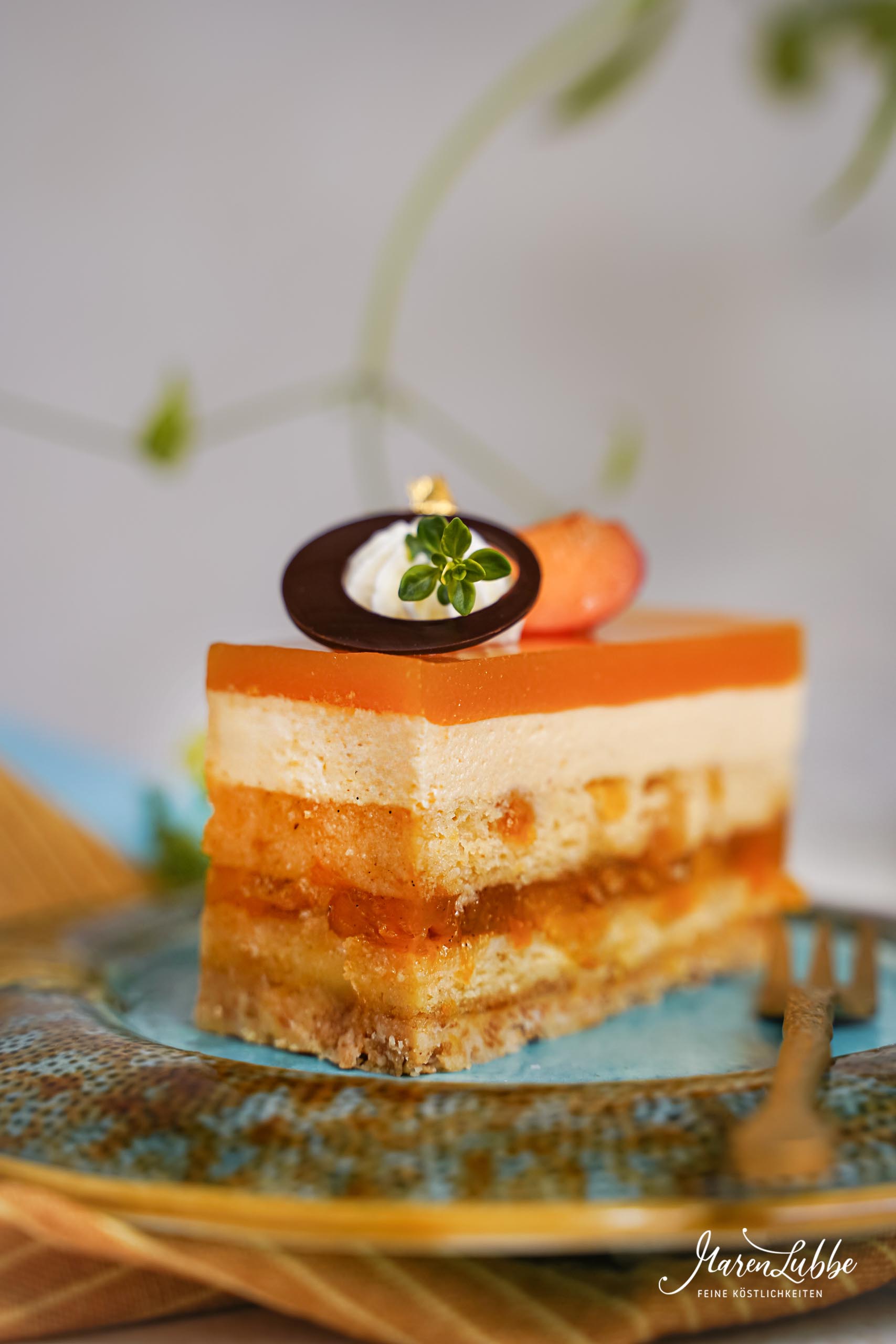 Aprikosenschnitten mit Joghurt & Zitronenthymian