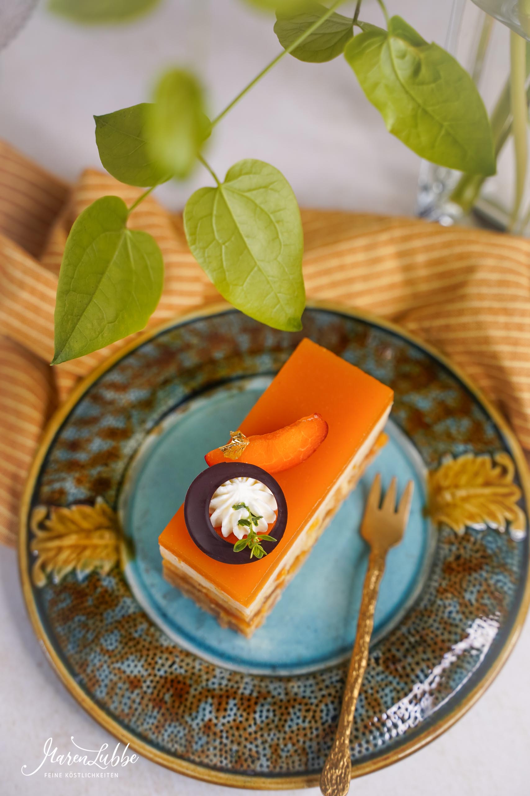 Aprikosenschnitten mit Joghurt & Zitronenthymian