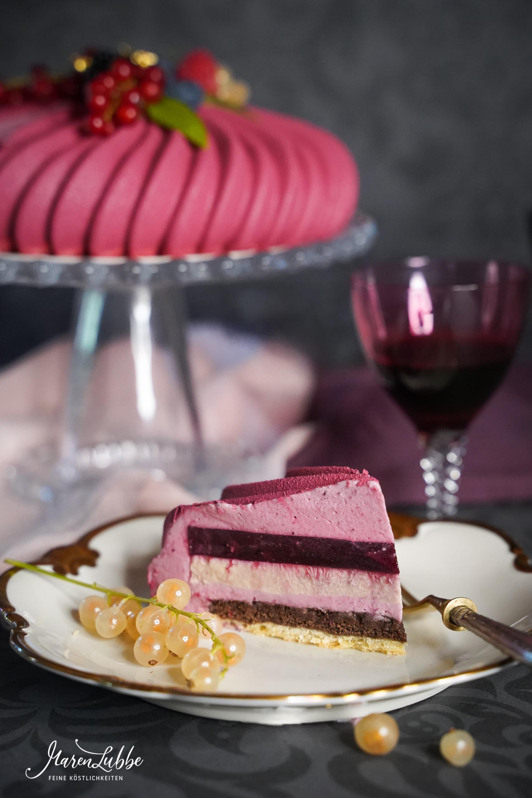 Beerentorte mit Portwein & Zimt