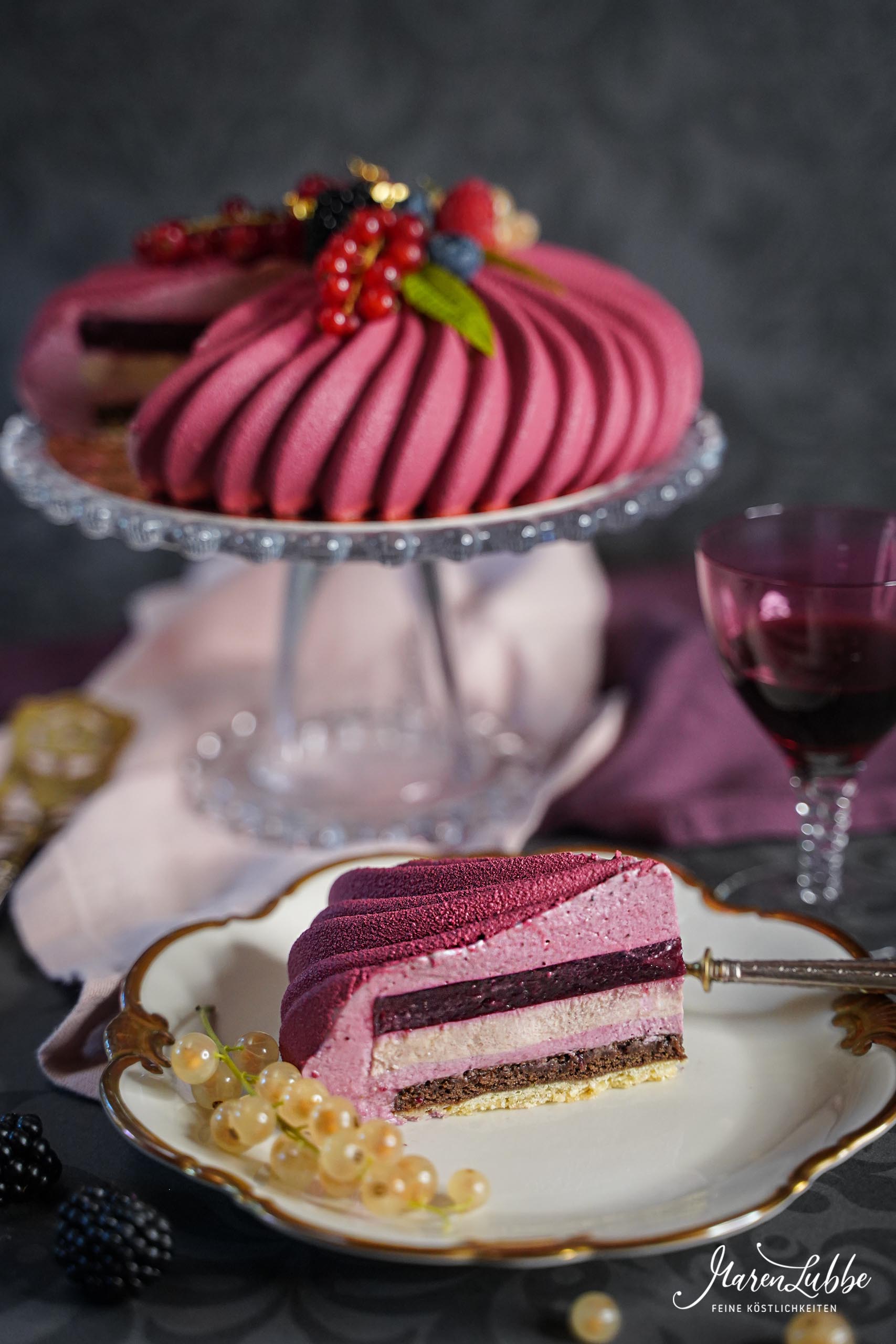 Beerentorte mit Portwein & Zimt