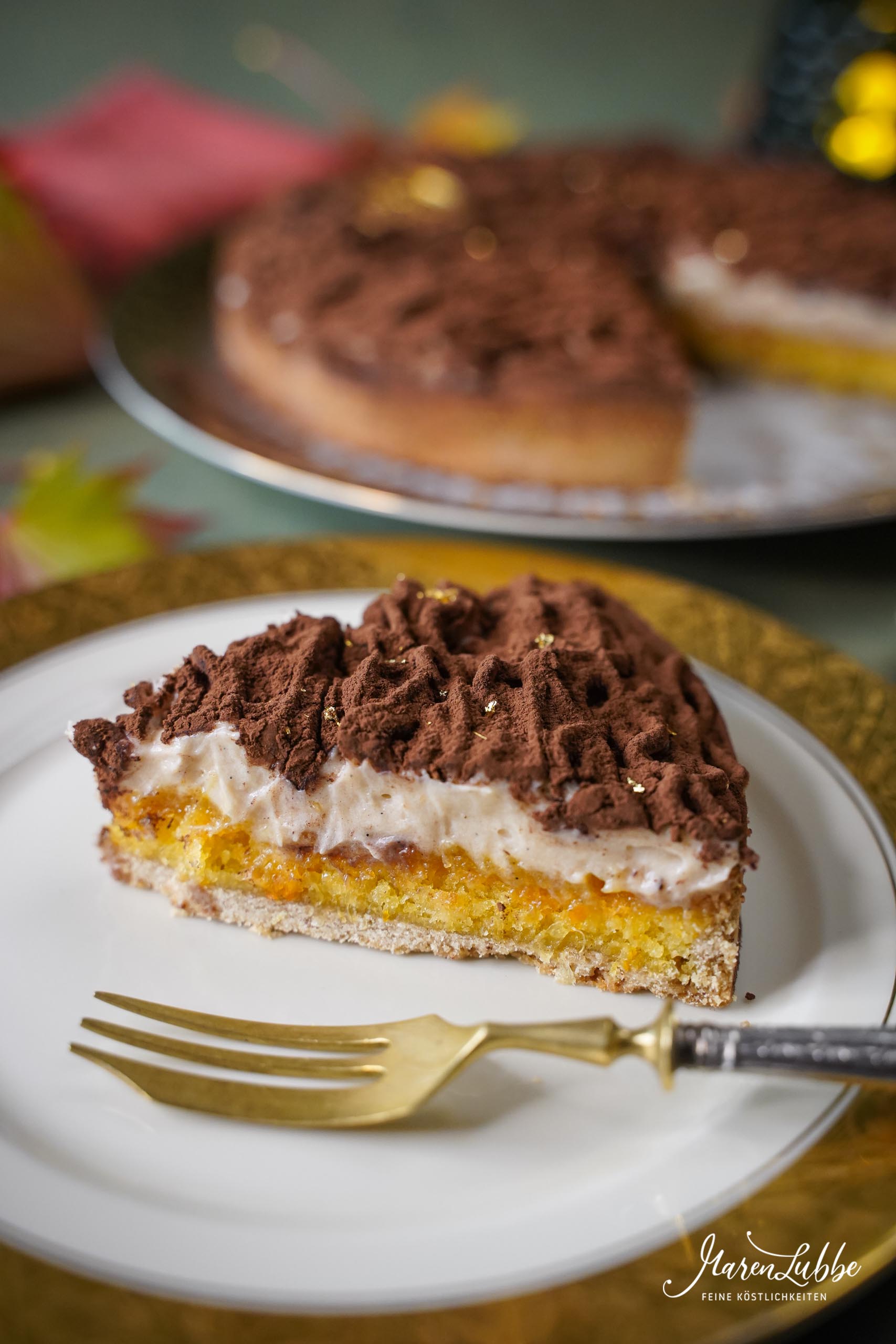 Maronentarte mit Orange