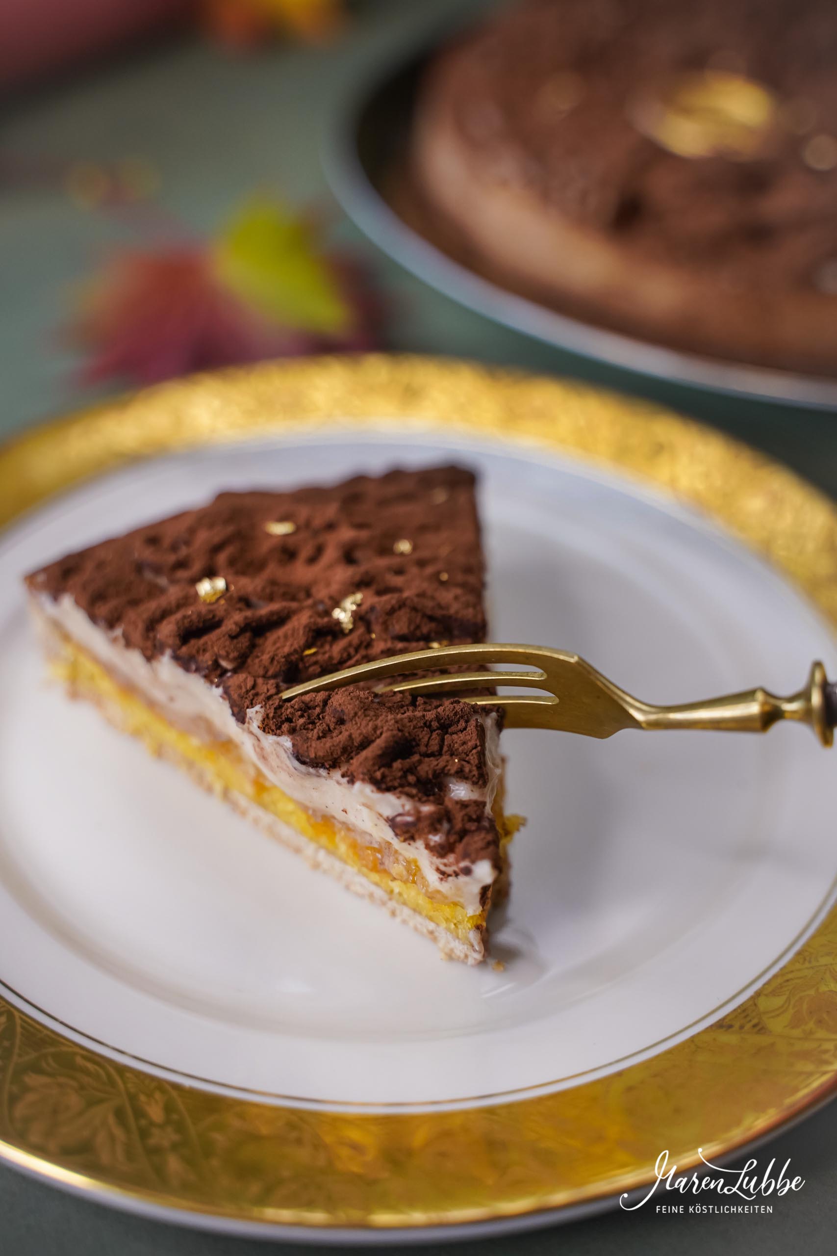 Maronentarte mit Orange